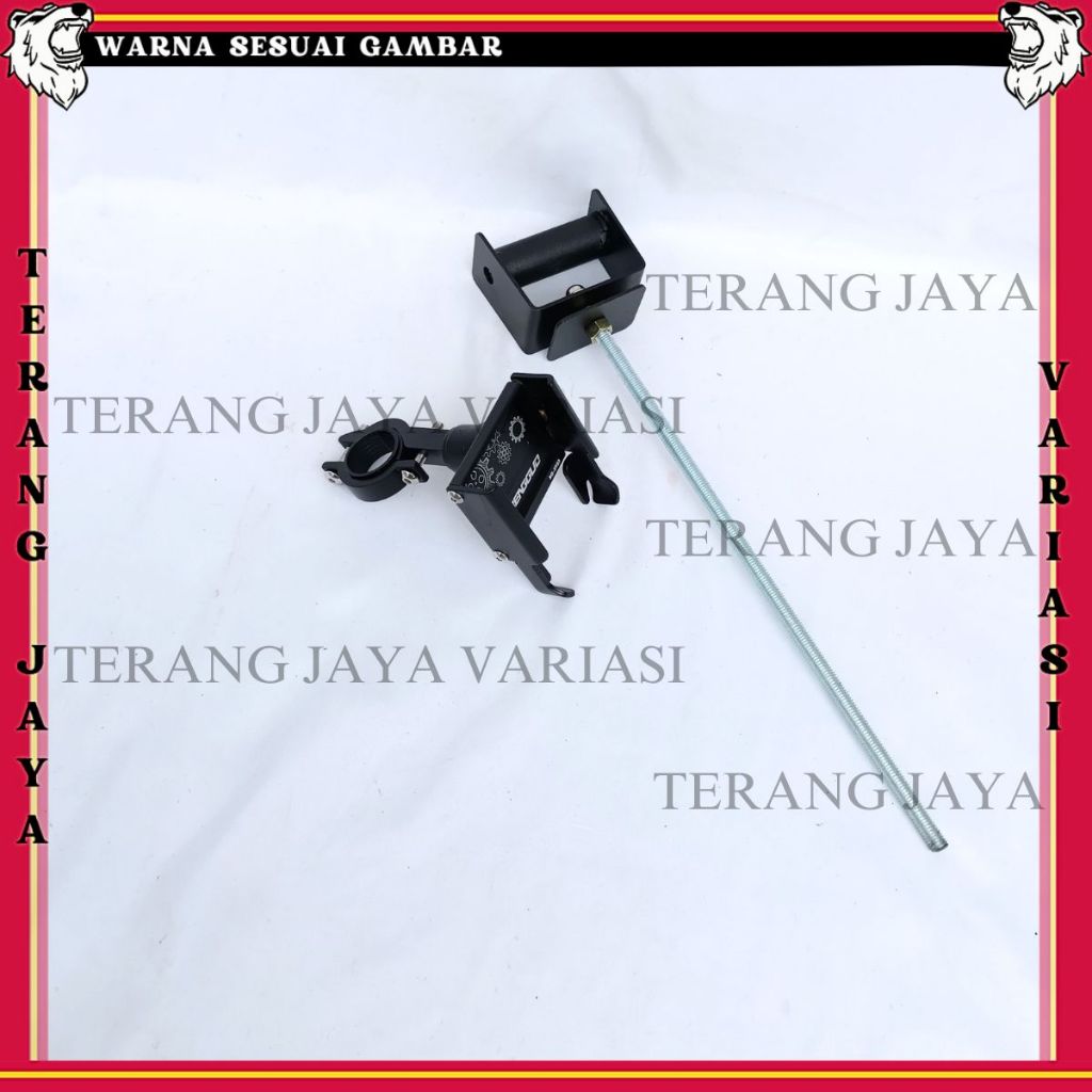 PAKET HOLDER GPS HP NINJA GSX CBR ZX25R PHONE HOLDER BG ALUMUNIUM STANG MOTOR BRAKET BRACKET BREKET 