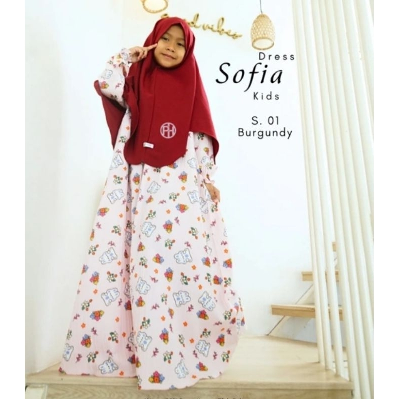 Sofia kids by pelangi hijab gamis anak gamis lucu