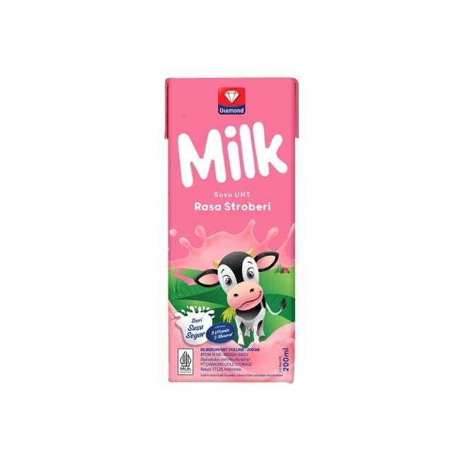 

Diamond Milk Susu UHT Strawberry 200 ML