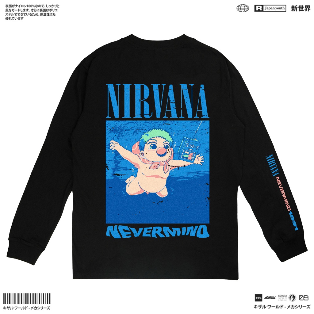 KIZARU Longsleeve T-Shirt Band NIRVANA BEELZEBUB