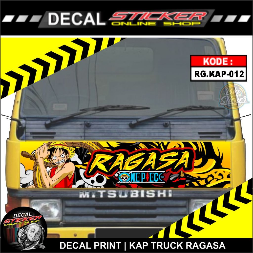 STIKER MOBIL DECAL PRINT KAP DEPAN TRUCK RAGASA CANTER DECAL TRUK VARIASI PRINT