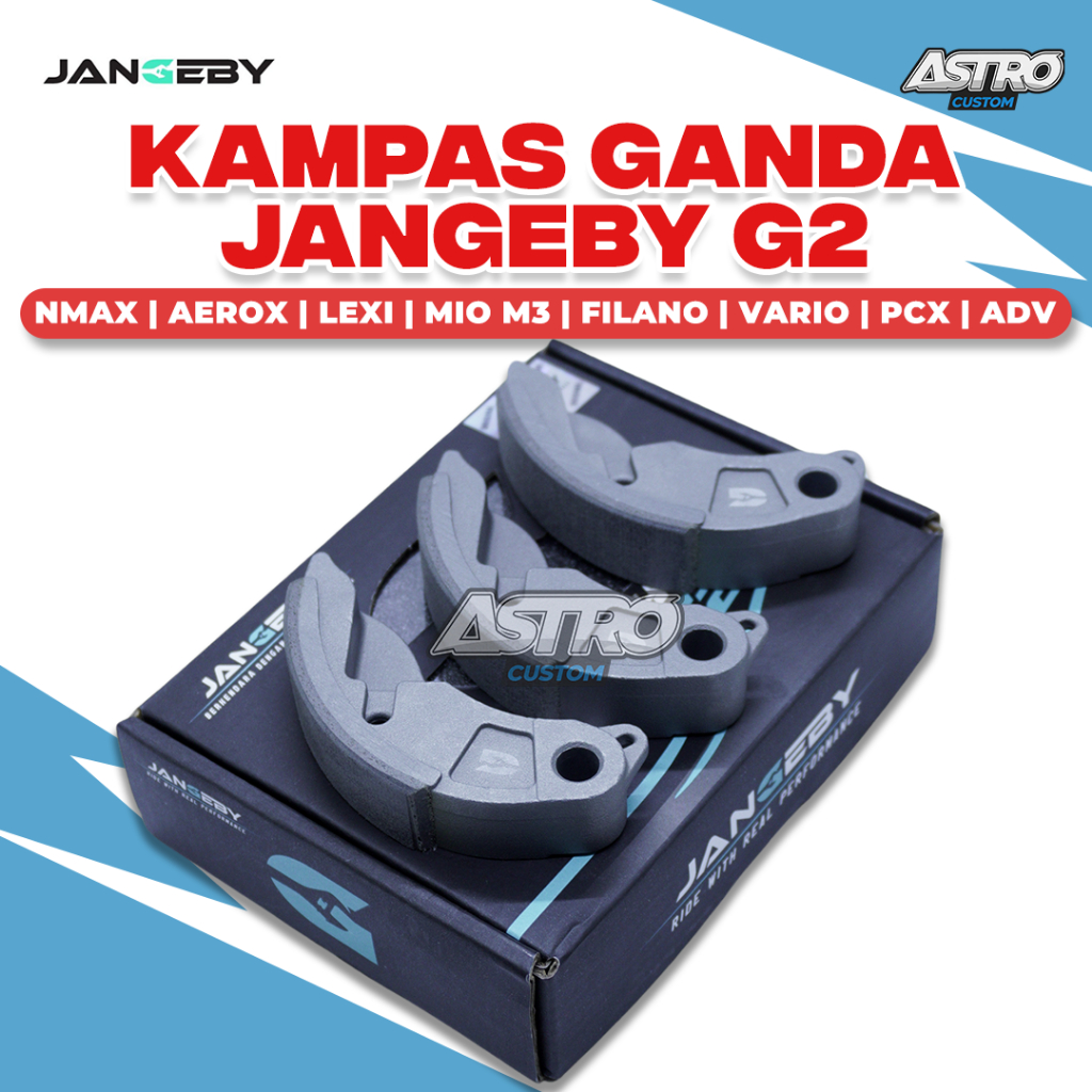 Kampas Ganda Jangeby G2 Nmax Aerox 155 Lexi 125 Mio M3 Fazzio Filano Freego Soul GT Fino Xride 125