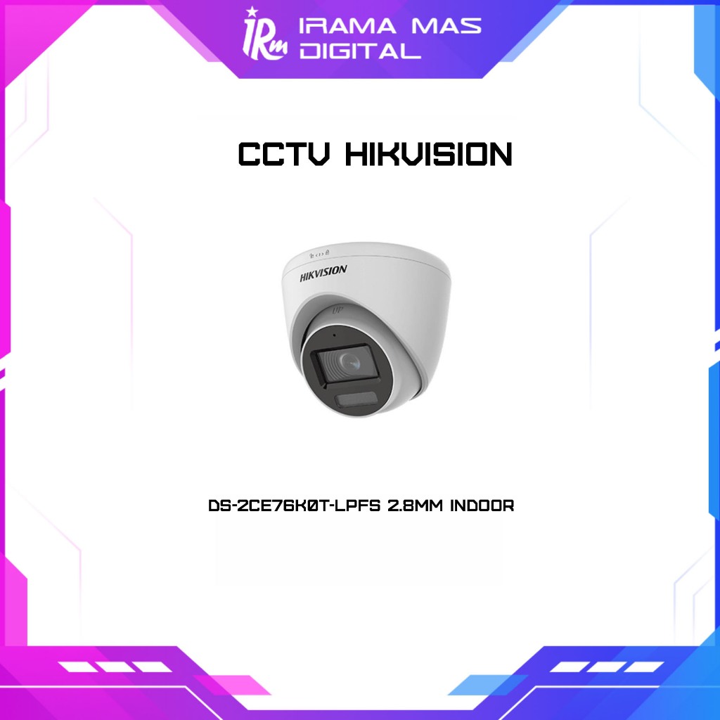 CCTV HIKVISION - DS-2CE76K0T-LPFS 2.8MM INDOOR
