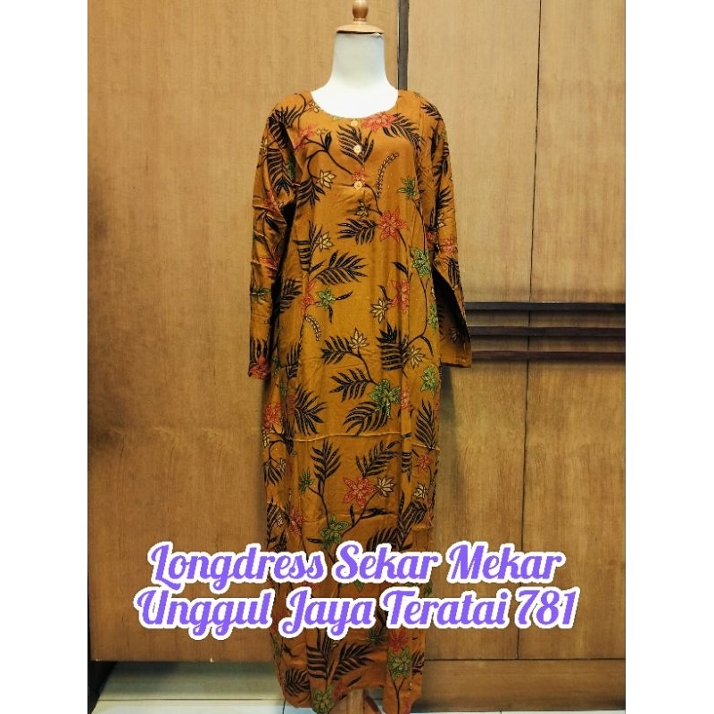 LONGDRESS SEKAR MEKAR UNGGUL JAYA TERATAI 781