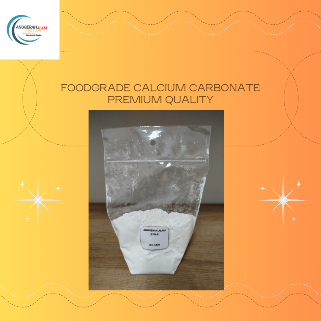 

Food Grade Calcium Carbonate Premium Foodgrade Quality Kemasan Reapack 500gram Terlaris Termurah