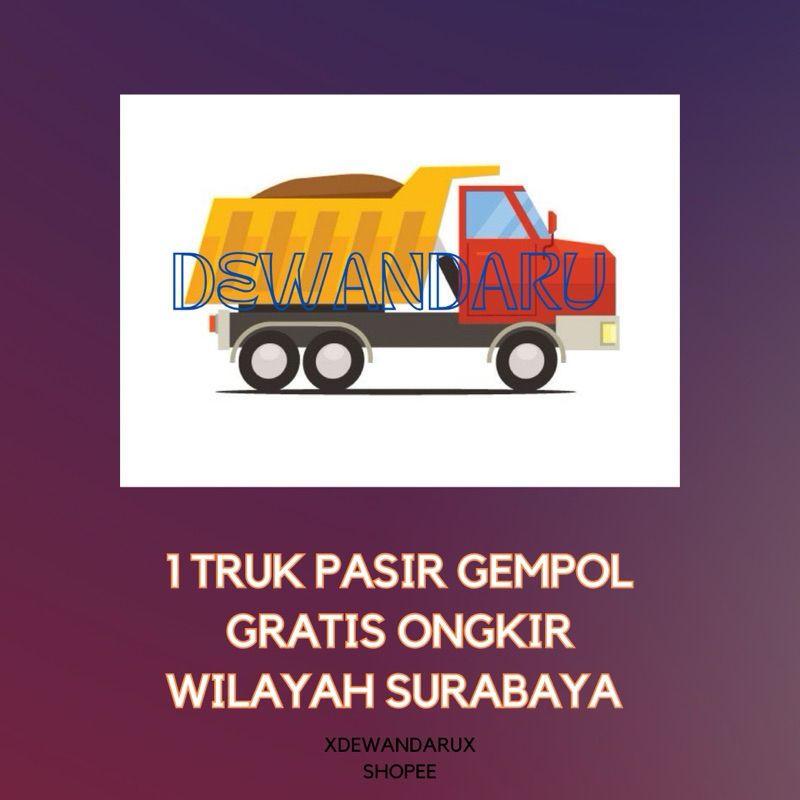1 TRUK PASIR BIASA / 1 TRUK PASIR GEMPOL KUALITAS BAGUS