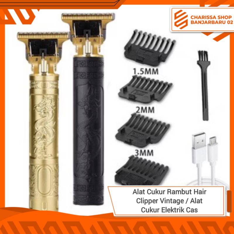 Alat Cukur Rambut Hair Clipper Vintage / Alat Cukur Elektrik Cas