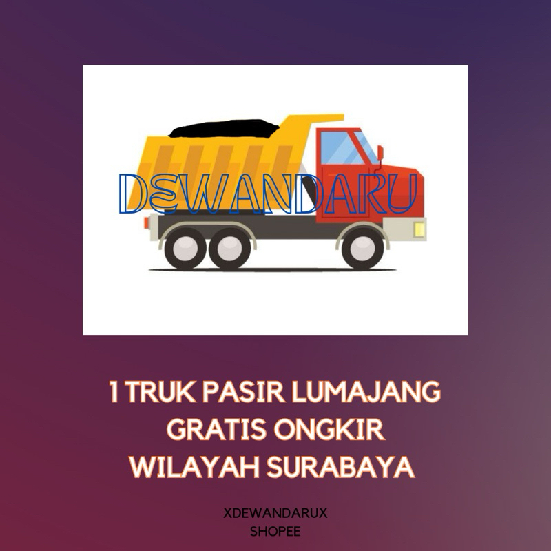 TRUK PASIR LUMAJANG / 1 TRUK PASIR HITAM PEKAT