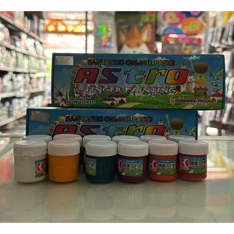 

FINGER PAINTING ASTRO 12 WARNA ( cat air )