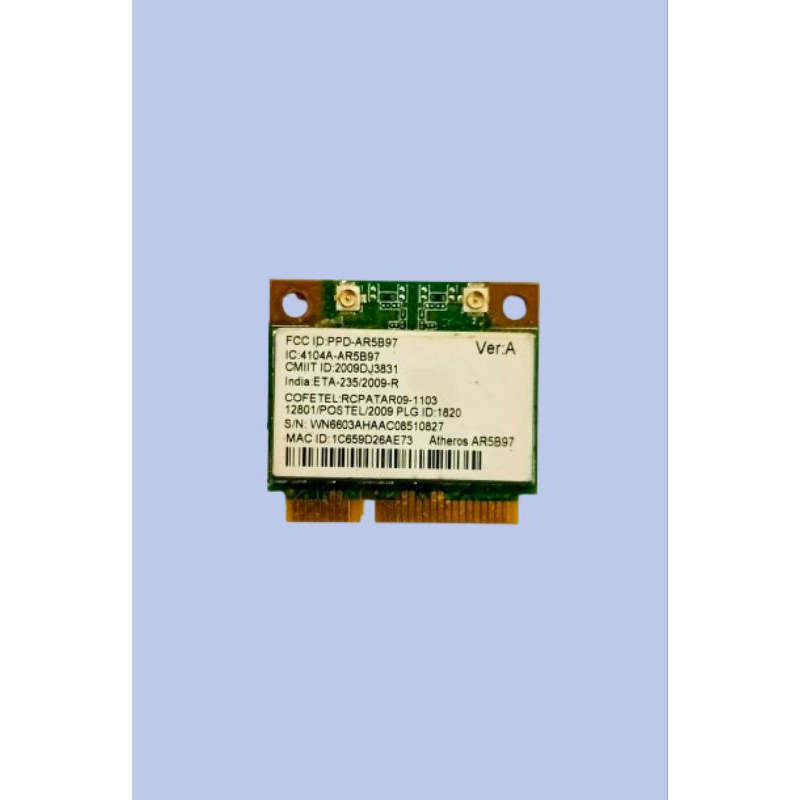 Wifi card laptop Acer Aspire 4738