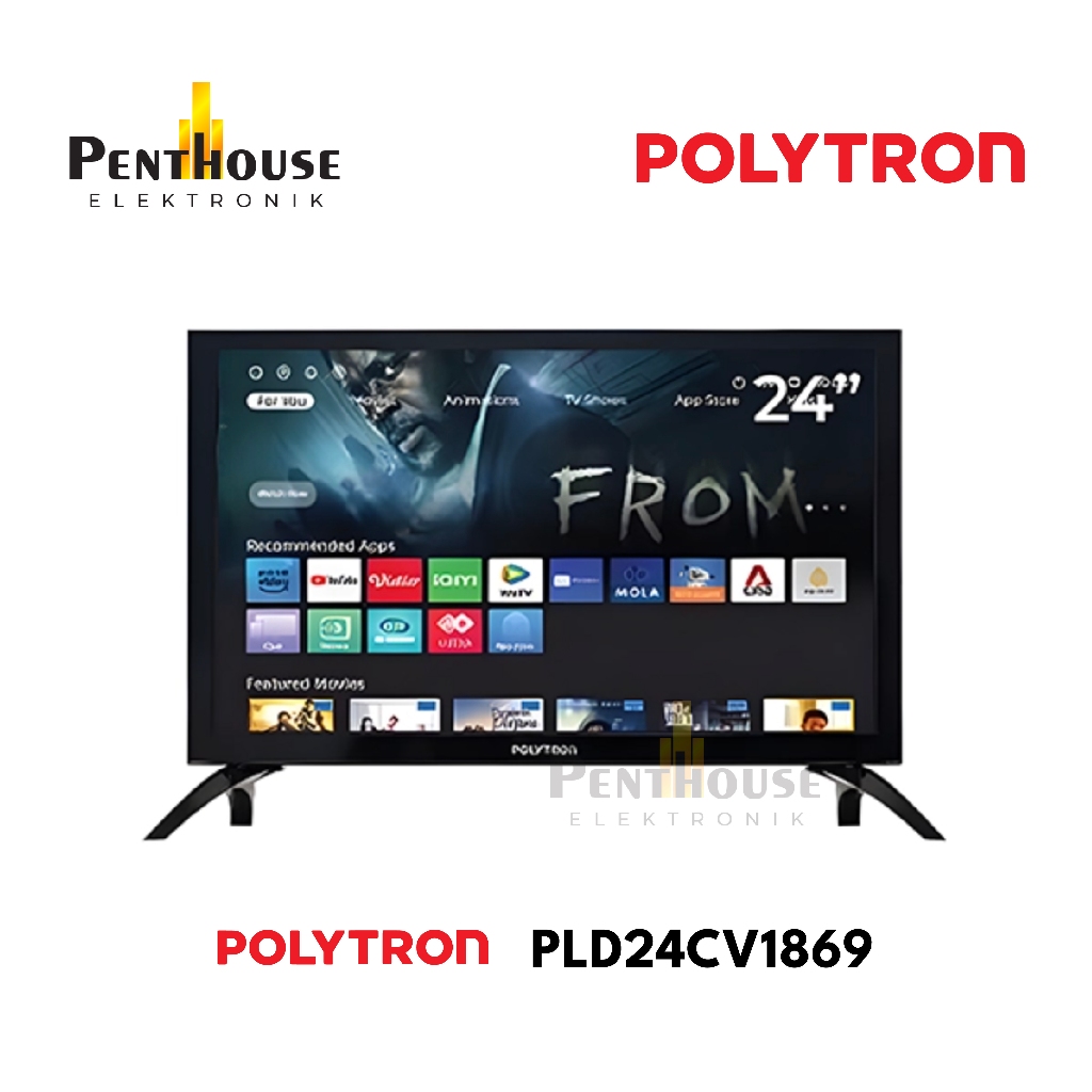 [KURIR INSTANT] Polytron LED Smart TV 24 inch | PLD 24CV1869