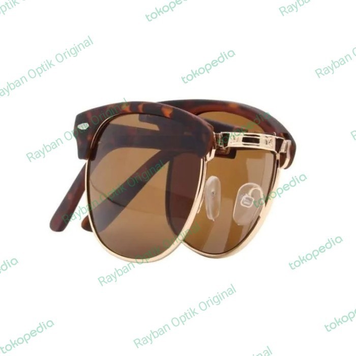 Ray-Ban ClubMaster Folding 2176 Ori - Cokelat