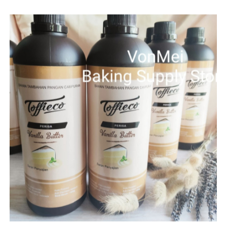 

TOFFIECO Vanilla Butter Paste Perisa Pasta Vanila Buter 1000 1Kg Liter