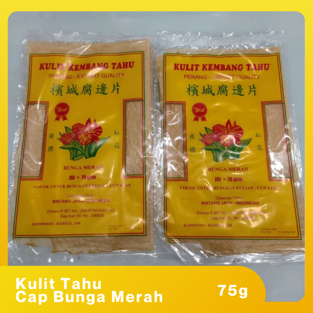 

Kulit Tahu Cap Bunga Merah ASLI