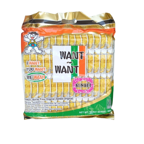 

NEW!!! BIG PACK Want want Senbei BIG Pack 558g / WantWant Original Krekers Beras 558grm