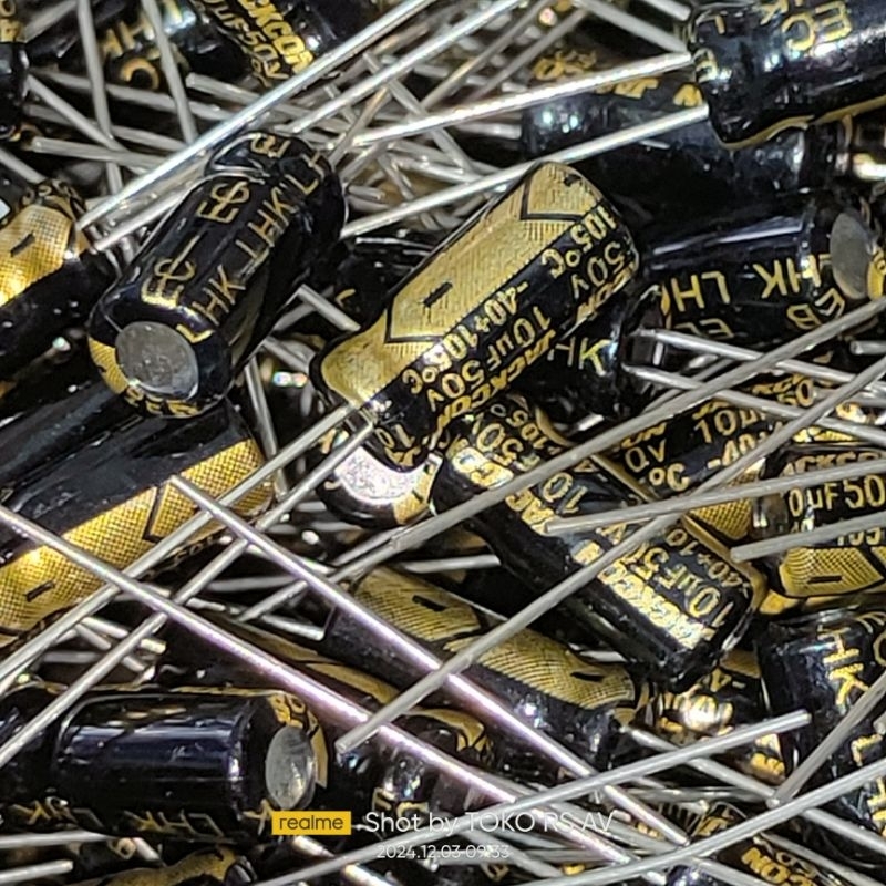15pcs Elco 10uF 50V Original