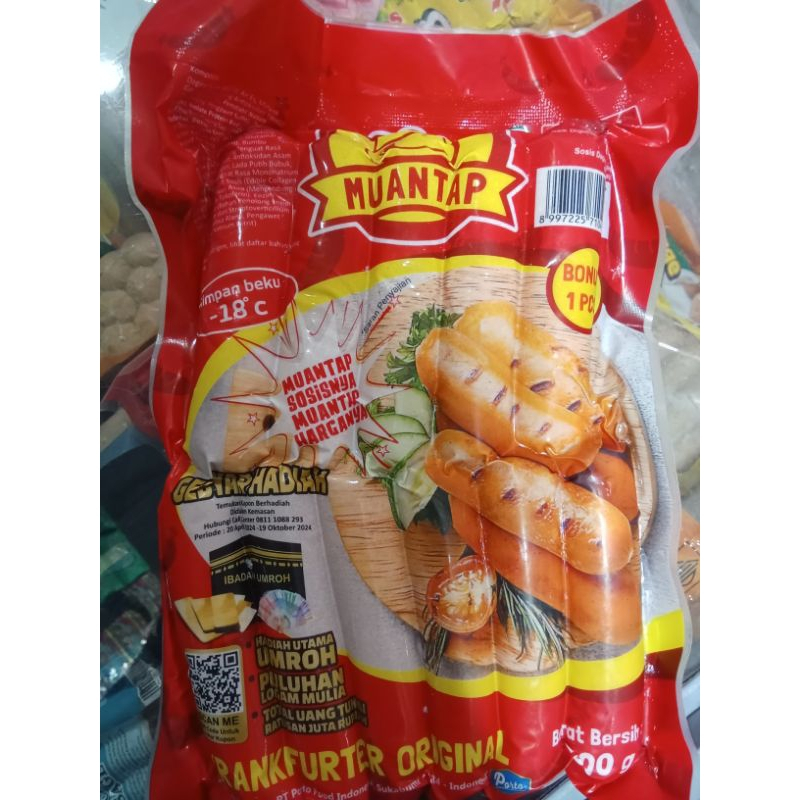 

Sosis sapi dan ayam muantap mini 500gr isi 11pcs