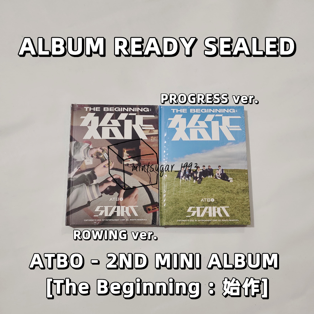 [ READY STOCK SEALED NEW OFFICIAL ] ATBO - 2ND MINI ALBUM [ The Beginning : 始作 ] ( Rowing ver. + Pro