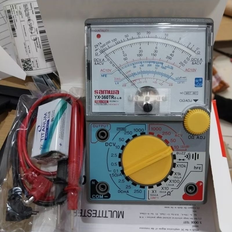 Multitester Multimeter Avometer SAMWA YX-360TRelb Analog Buzzer