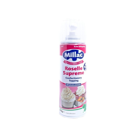 

Millac Aerosol Cream 250 gram Topping Roselle Supreme