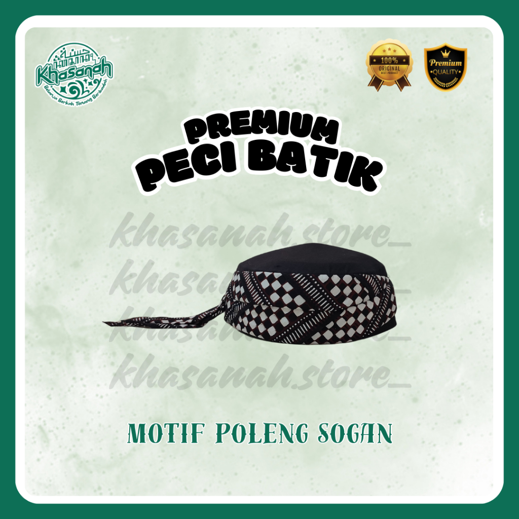 PECI BATIK JOGOKARIYAN motif poleng sogan