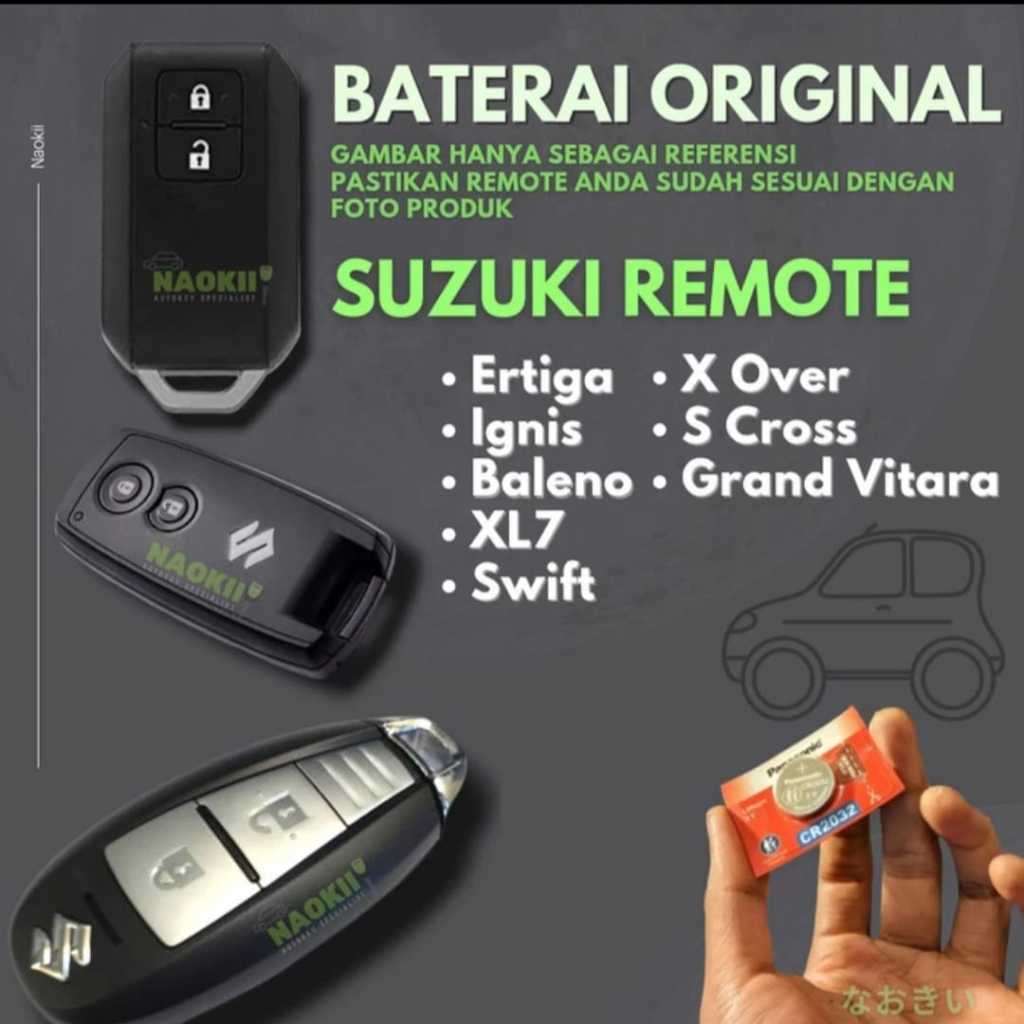 Baterai Remote Kunci Mobil Suzuki Swift