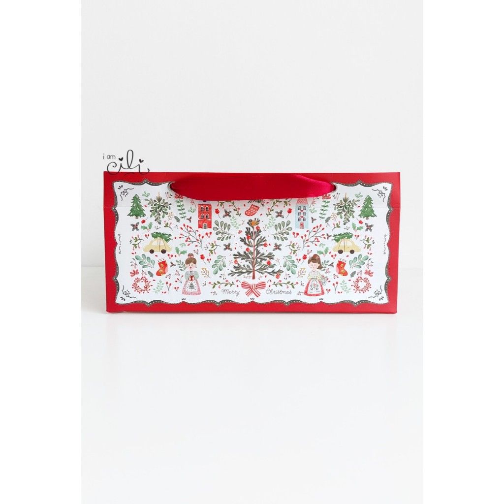 

(PAPERBAG 25 x 18 x 12 cm NATAL) Paperbag sekat nastar natal /christmas (isi 10) - PPERBAG STARLA