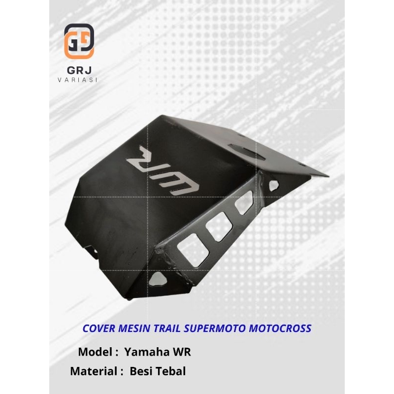 Cover mesin KLX WR CRF DTRACKER guar pelindung mesin bahan besi tebal