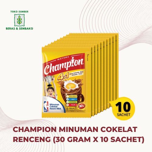 

ENERGEN CHAMPION MINUMAN SEREAL RASA COKELAT RENCENG (10 SACHET)