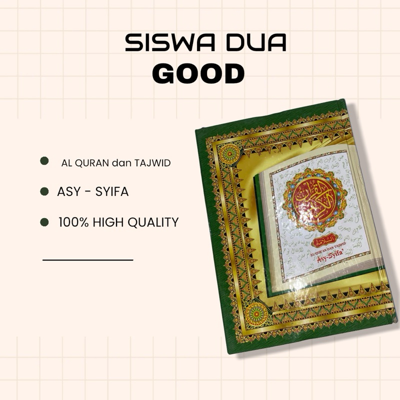 AL QURAN DAN TAJWID ASY SYIFA ASY-SYIFA AL QURAN NON TERJEMAH