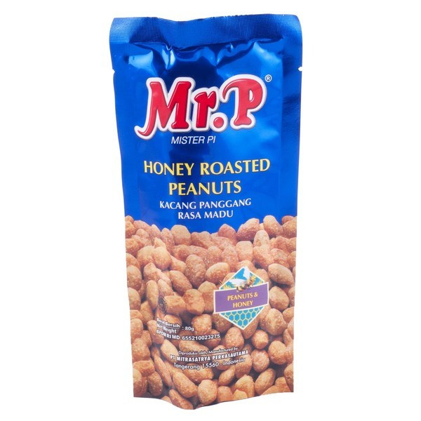 

MR. P Honey Roasted Peanuts 80 gram Kacang Rasa Madu