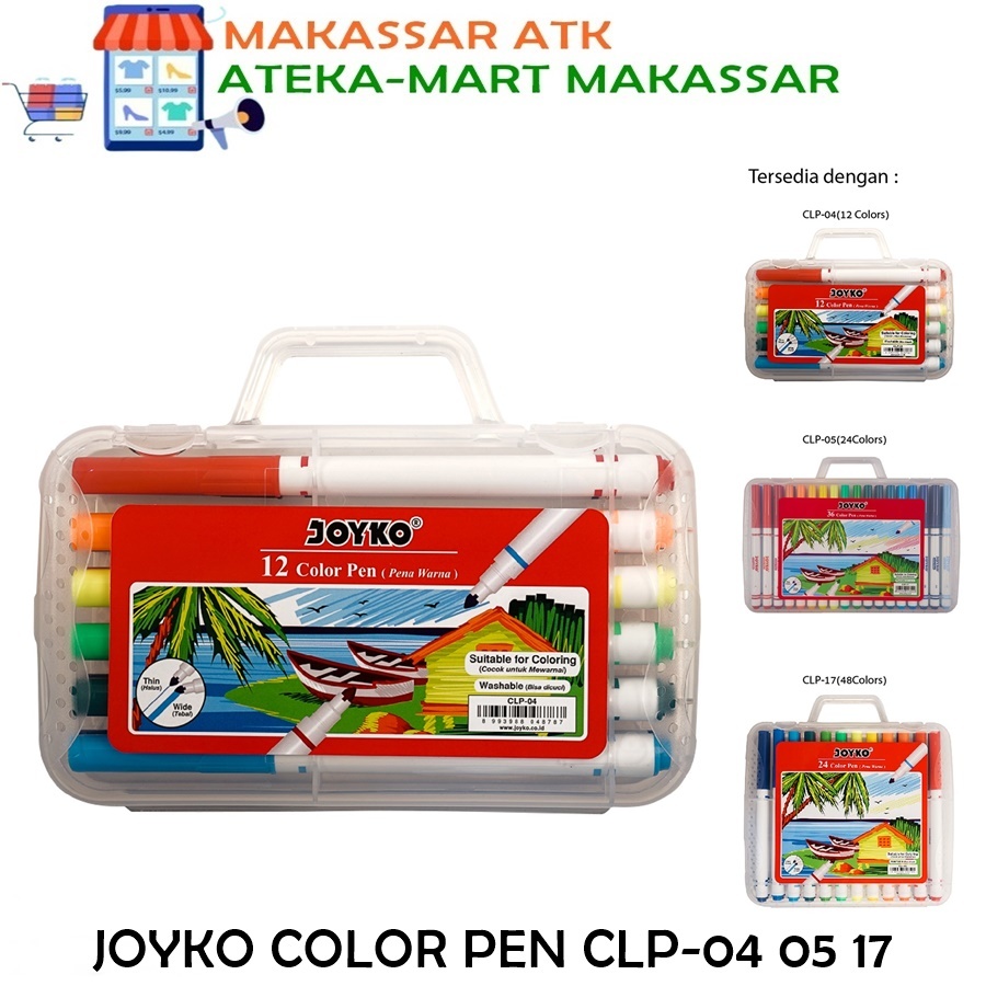 

[1SET] JOYKO COLOR PEN PULPEN PENA WARNA CLP-04 CLP-05 CLP-17