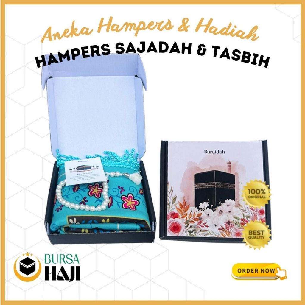 

Hampers Sajadah Tasbih Ekslusif Paket Gift Souvenir Oleh Oleh Haji Umroh Premium