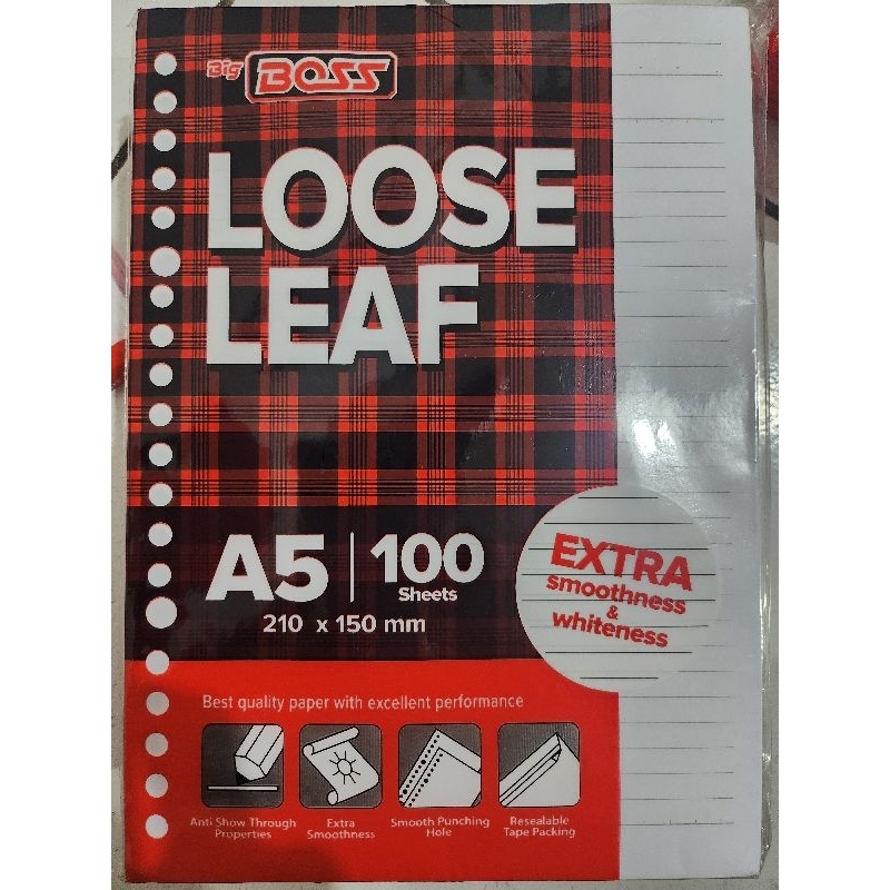 

ISI BINDER LOOSE LEAF A5 100 LBR