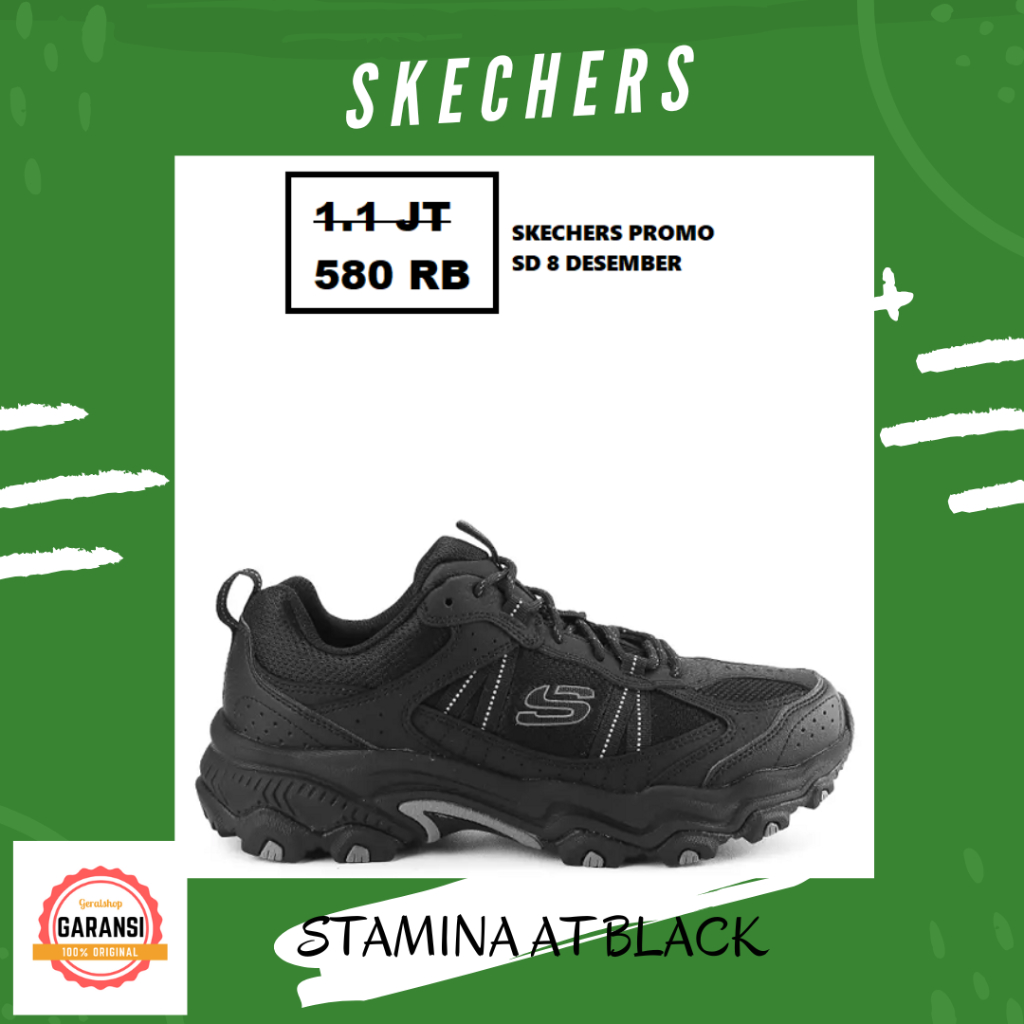 Sepatu skechers pria 100% original STAMINA AT