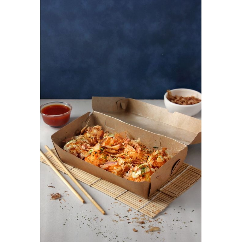 

Takoyaki Katsuoboshi Isi 8 (Keju, Smokebeef, Crabstik, Sosis)