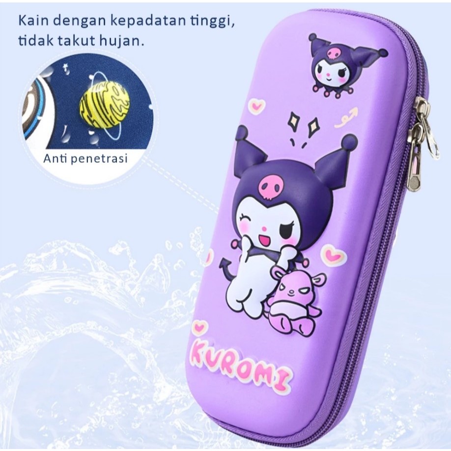 

Tempat Pensil Resleting Lucu Dual Zipper / Kotak Pensil Anak Model Terbaru Sanrio Motif Timbul
