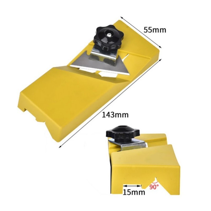Alat Serut Kayu 45 Serutan Tepi Pinggiran Kayu Mini Manual Ketam Sudut Ragum Edge Trimmer Cutter | O