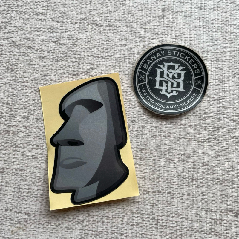 Sticker Sticker Emot Batu Emoji Batu Printcutt