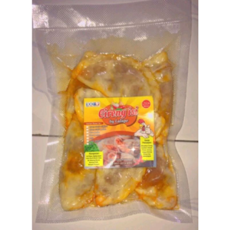 

cireng isi, cireng ayam suwir, cireng gendunt, cireng hamil, cireng isi 10pcs ukurang sedang