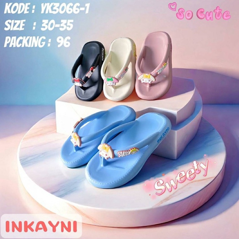 KODE U83S Sandal Jepit Anak Perempuan Bahan Eva dengan motif Mlody Yk 366 335 Sendal Jepit Anak Pere