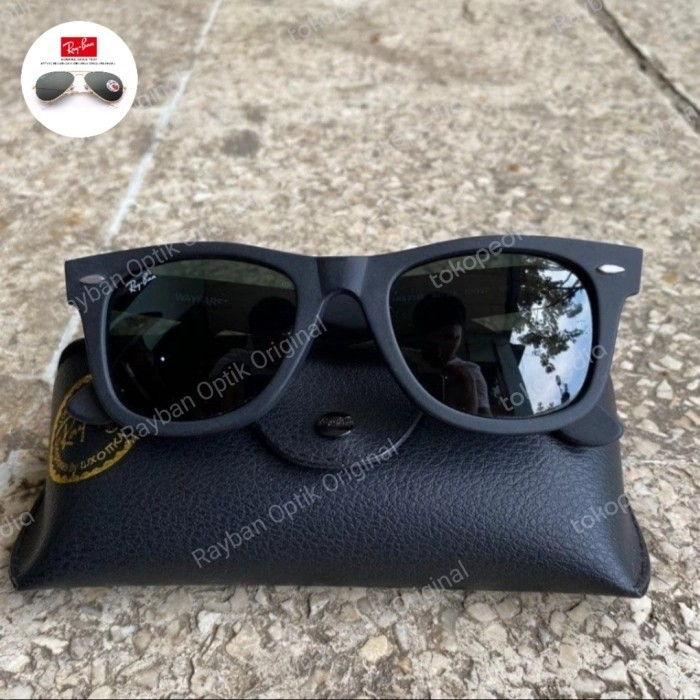 Rayban wayfarer 2140 doff ori - Lensa kaca
