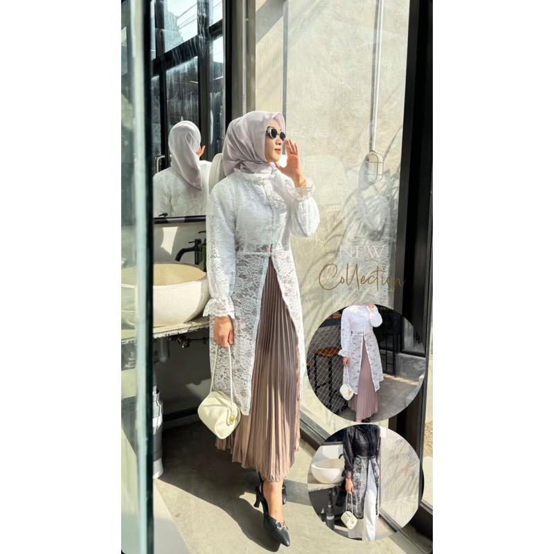 OUTER BROKAT SORA/Outer brukat wanita/Outer kondangan Brukat