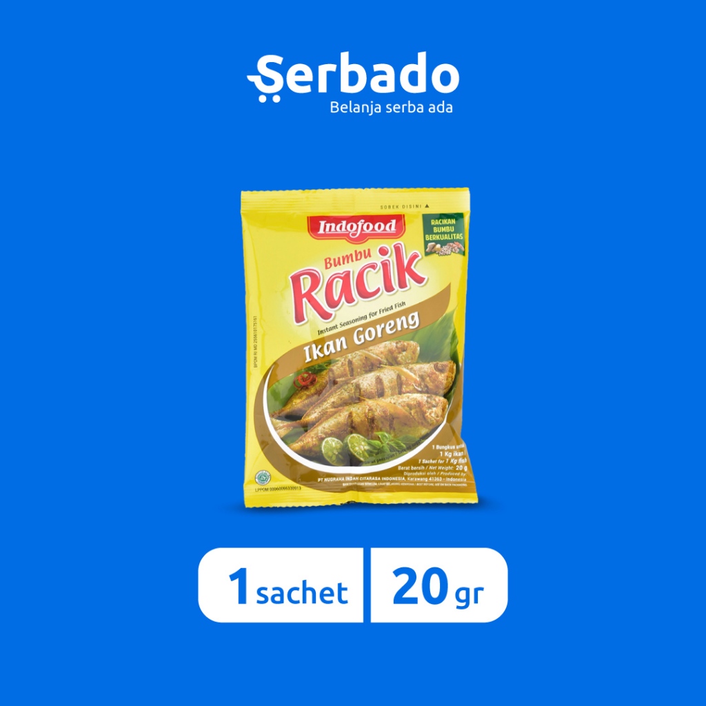 

Racik Bumbu Indofood Ikan Goreng Kemasan Sachet 20gr