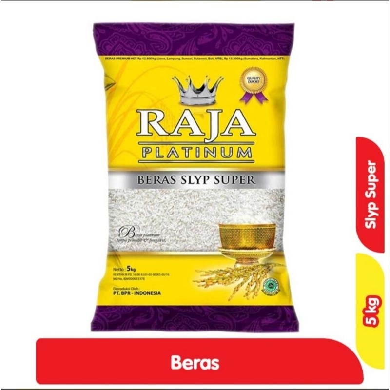 

Raja Platinum Beras Slyp Super 5kg GRATIS ONGKIR!!