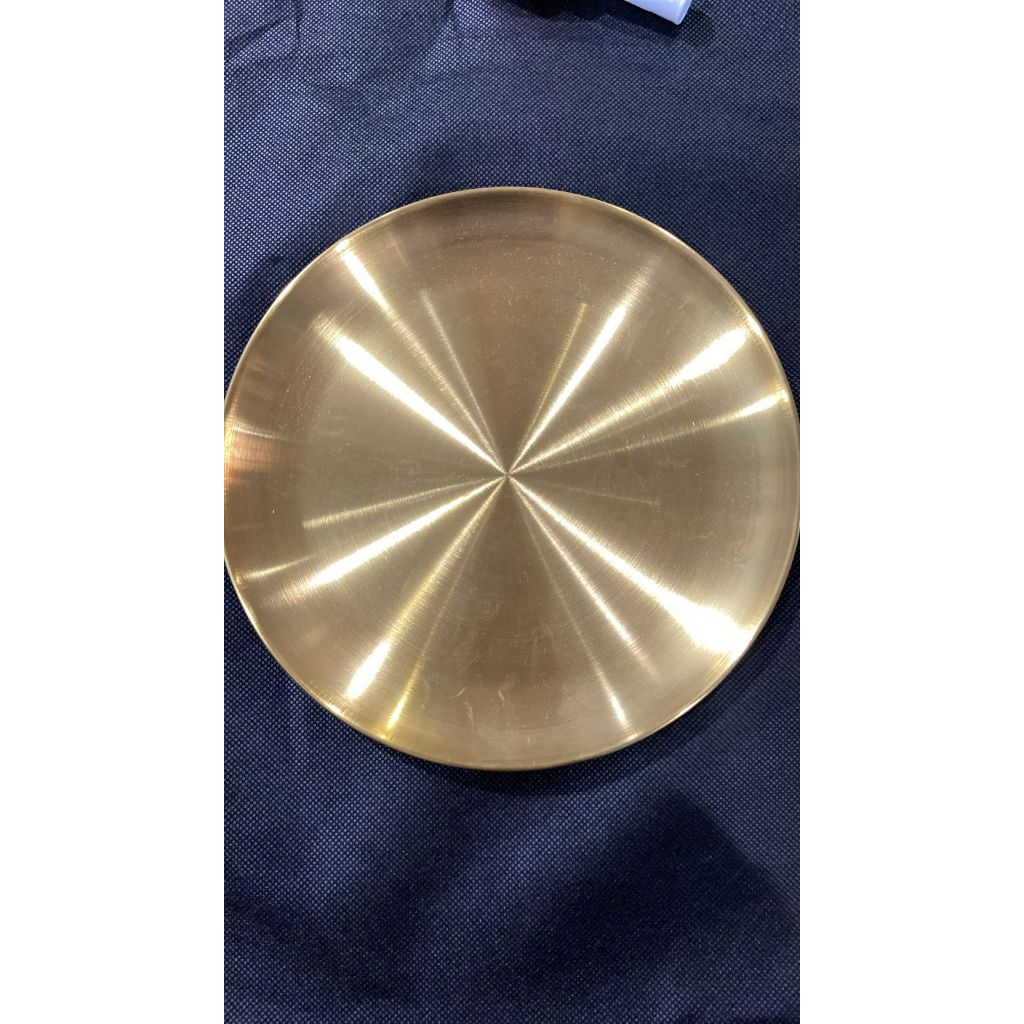 Piring Emas 20 Korea / Piring Saji Stil Warna Gold Korea / Piring Saji 20cm / Piring Stil Premium 20