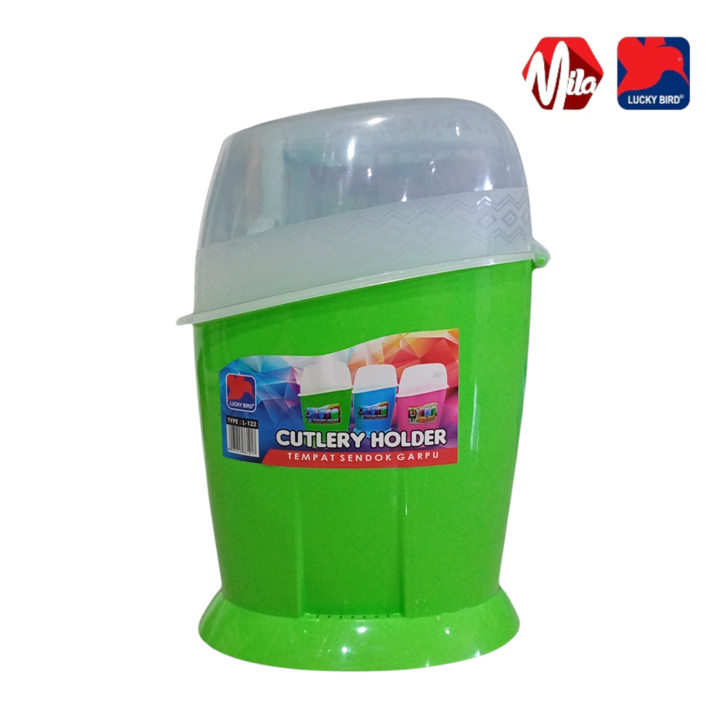 Tempat Sendok Gaepu Tertutup LUCKY BIRD Bahan Plastik Food Grade Anti Pecah