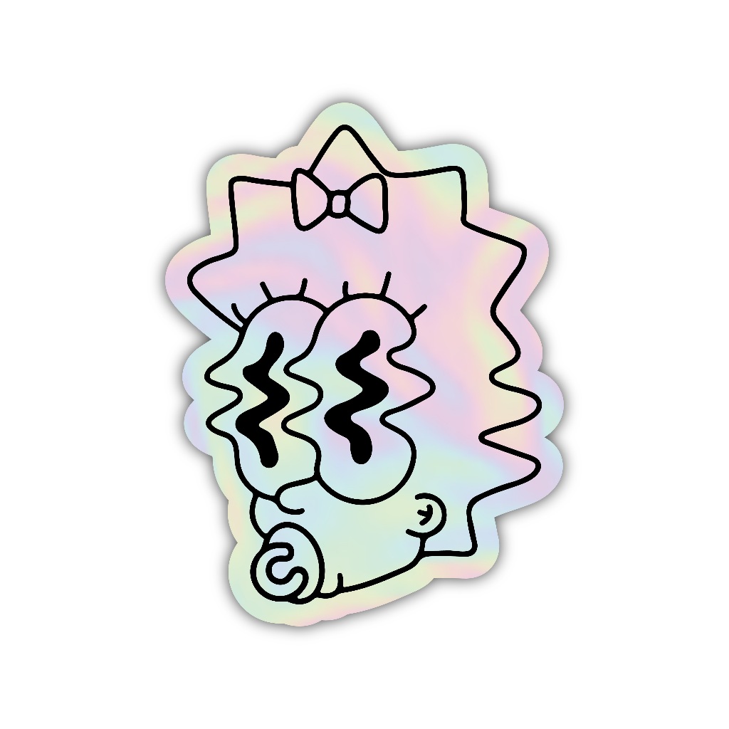 

Z281 sticker the simpson aesthetic, stiker hologram satuan