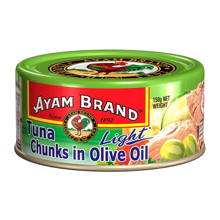 

Ikan Tuna Kaleng Chunk Light In Oil Olive Ayam Brand 150gr