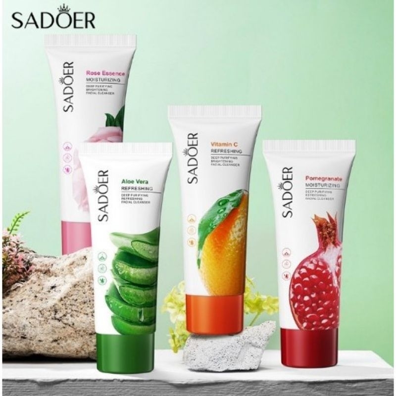 SADOER facial cleanser low ph good morning face wash/ sabun cuci muka/ pembersih wajah